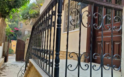 Sarayat Maadi, ground apartment 340m with private entrance 3 bedrooms semi-furnished for sale/rent